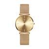 Gohuos 7822 Top Brand High Quality Mesh Steel Quartz Movement Wristwatch Waterproof Women's Golden Ladies Simple Design Watches