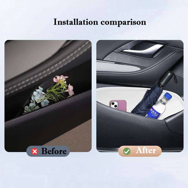 Для BYD Sea Lion 05 DM-i 2026 2026 Автомобильные Дверные Слоты Хранения Бочка Кожаный Коврик для Дверного Паза Защитная Накладка Аксессуары для Интерьера