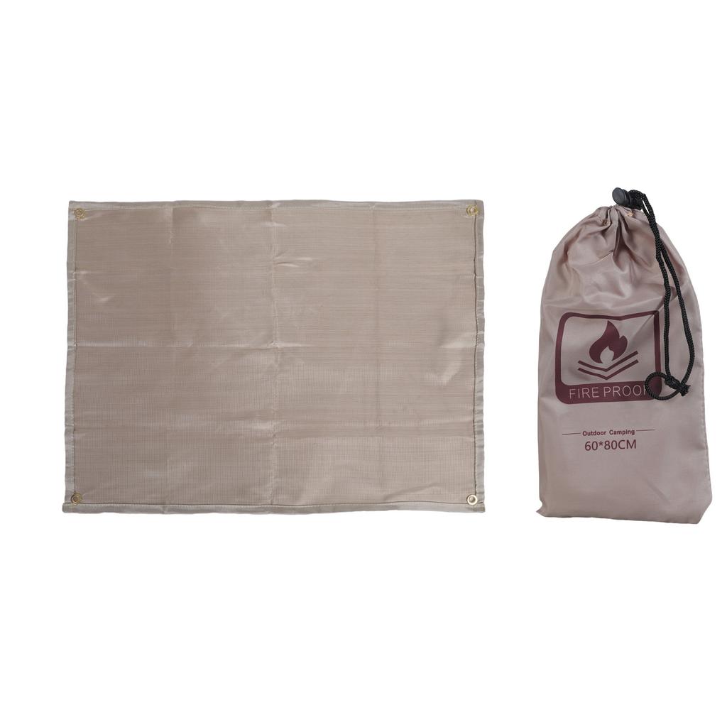 Огнестойкая ткань для защиты пола, складной огнестойкий коврик, термостойкое одеяло для барбекю и активного отдыха