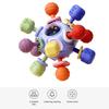Baby Teething Rattles Toys Infant Sensory Toy Chew Toys Colorful Hand Catch Ball with Multiple Textures Grip