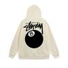 Mens Hooded Zip-Up Sweatshirt With Letter Print Loose Fit Cotton Pullover Winter Daily Wear