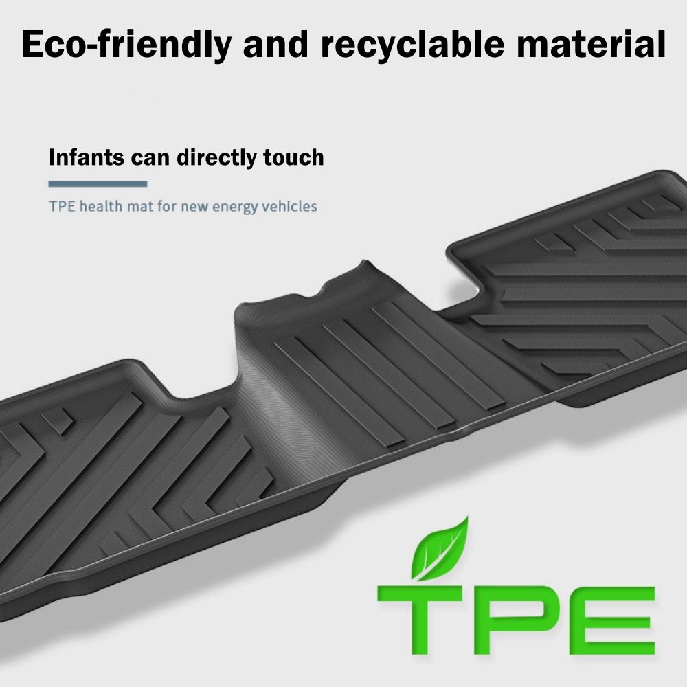 Коврики из термопластичного эластомера подходят для MG4 EV 2025-2025 с левым рулем и правым рулем. Напольные коврики из термопластичного эластомера для всех погодных условий.