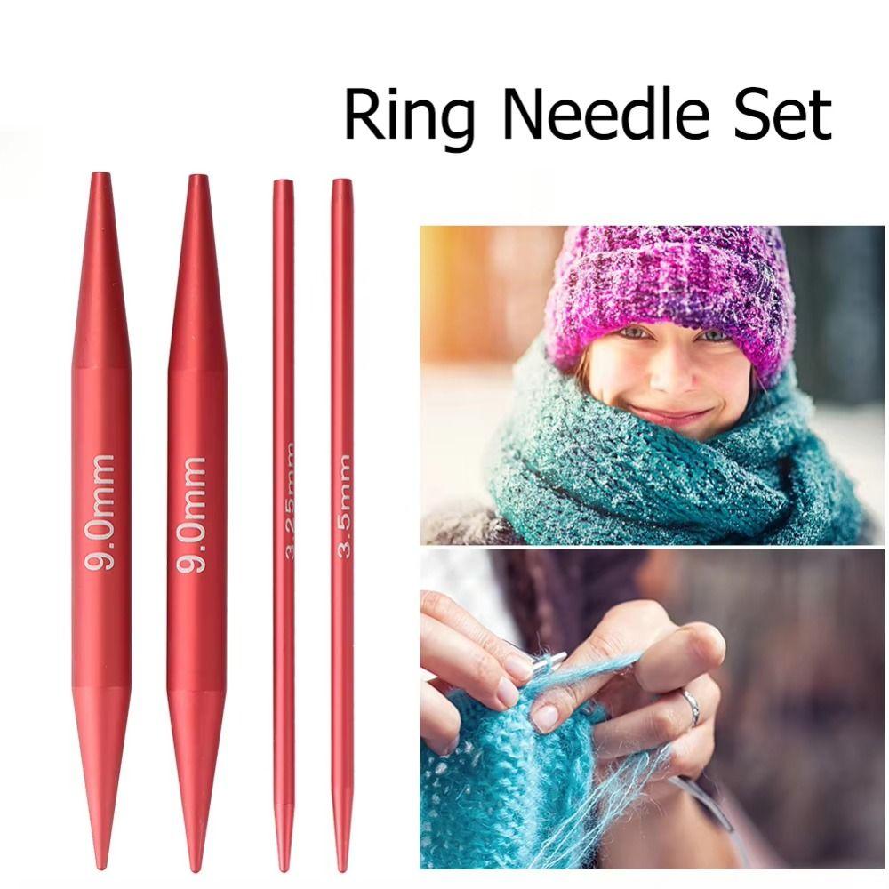 Набор кольцевых спиц ручной работы, гладкие круговые спицы, набор спиц, инструмент для плетения