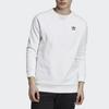 adidas Повседневный пуловер-свитшот Originals Trefoil, мужской, с длинным рукавом, спортивный, для повседневной носки, белый ED6208