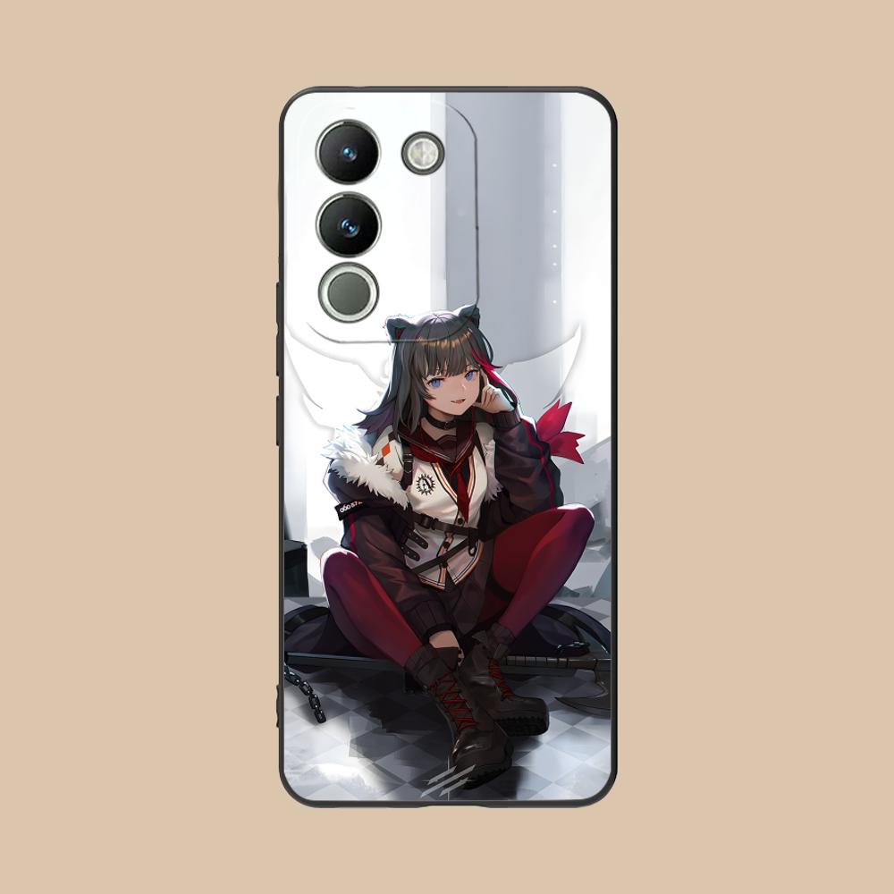 Arknights Zima Матовый ТПУ Чехол для Мобильного Телефона для VIVO Y77 76 75 74 73 72 58 56 55 51 50 38 36 Y19 Y18 Y03 Y01 5G Цветная Крышка