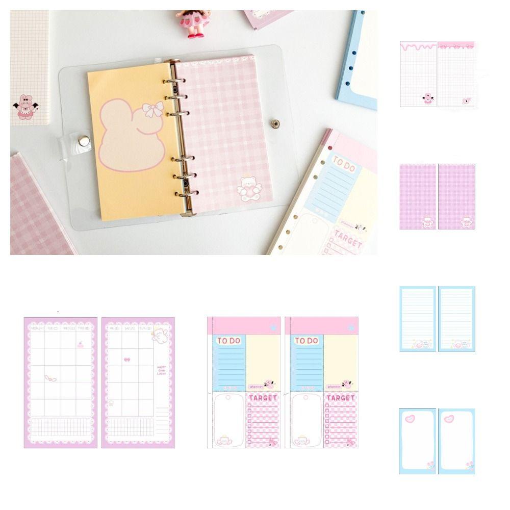 Сердце Внутренний Сменный Спиральный Переплет Бумага 45 Листов Тетрадь Индекс Внутренняя Страница Дети Студенты Подарки