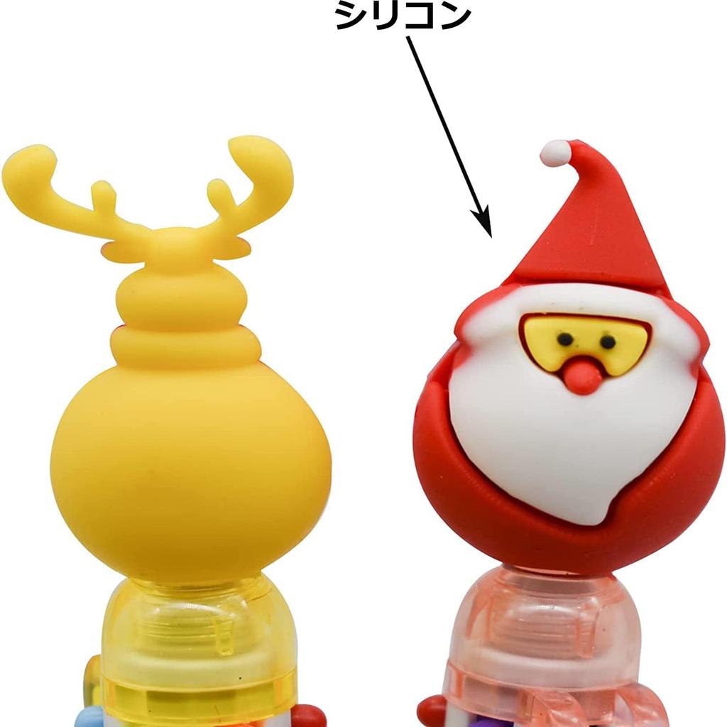 Maydahui Милый 6-цветный набор шариковых ручек к Рождеству, 12 штук, черные чернила, стильная милая канцелярия 0,5 мм, масляные, многофункциональные, многоцветные