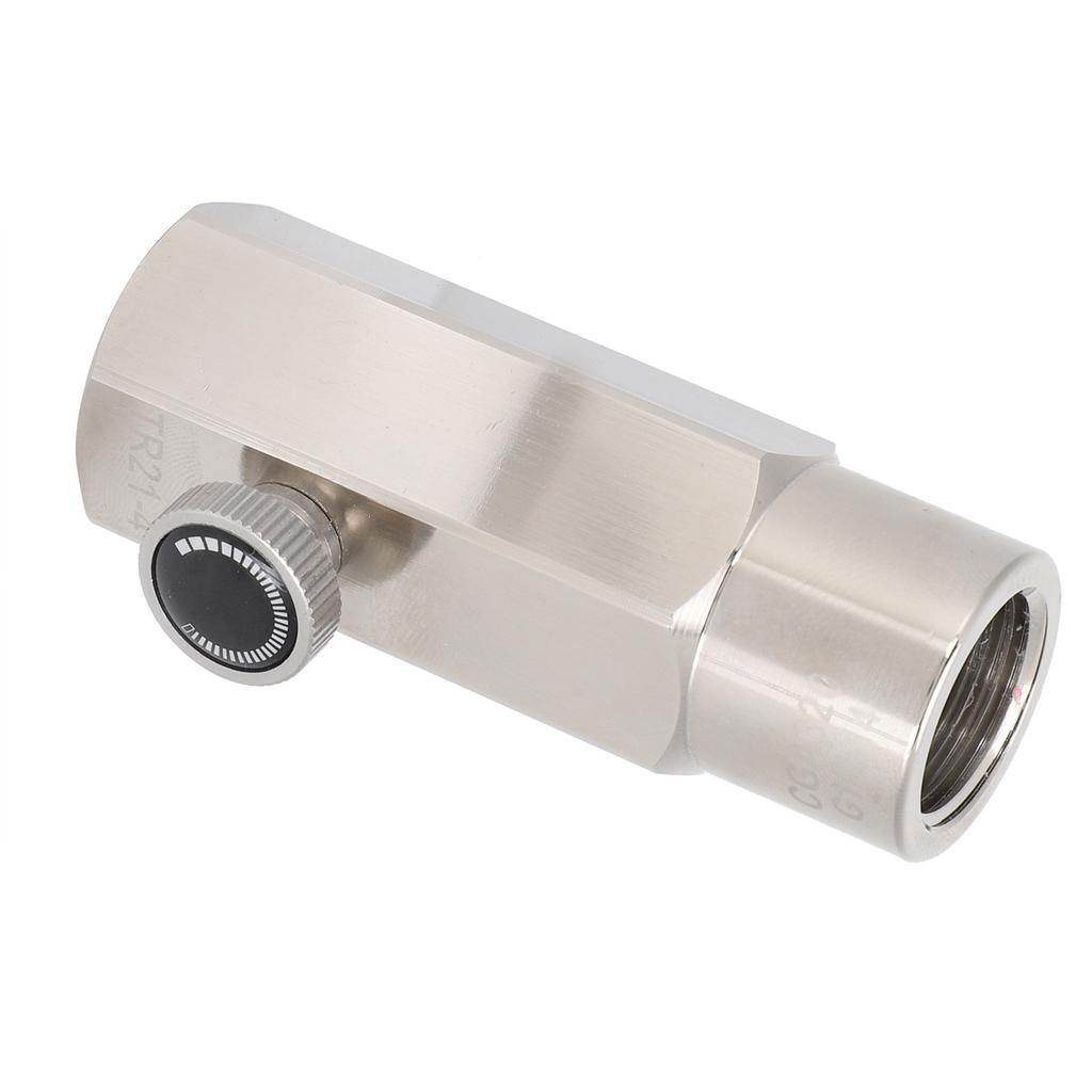 Адаптер для заправки баллона CO2 CGA320, аксессуар для клапана для заправки газировки, серебристый