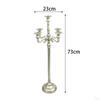 Candelabra 5 Arms Metal Candle Holder Candlestick Table Centerpieces for Festive Party Decor