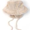 Универсальная химия Шляпа-ведро с меховыми наушниками цвета слоновой кости