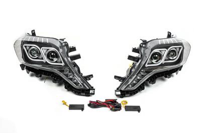Передняя оптика FullLED (2013-2017, 2 шт) для Toyota Land Cruiser Prado 150