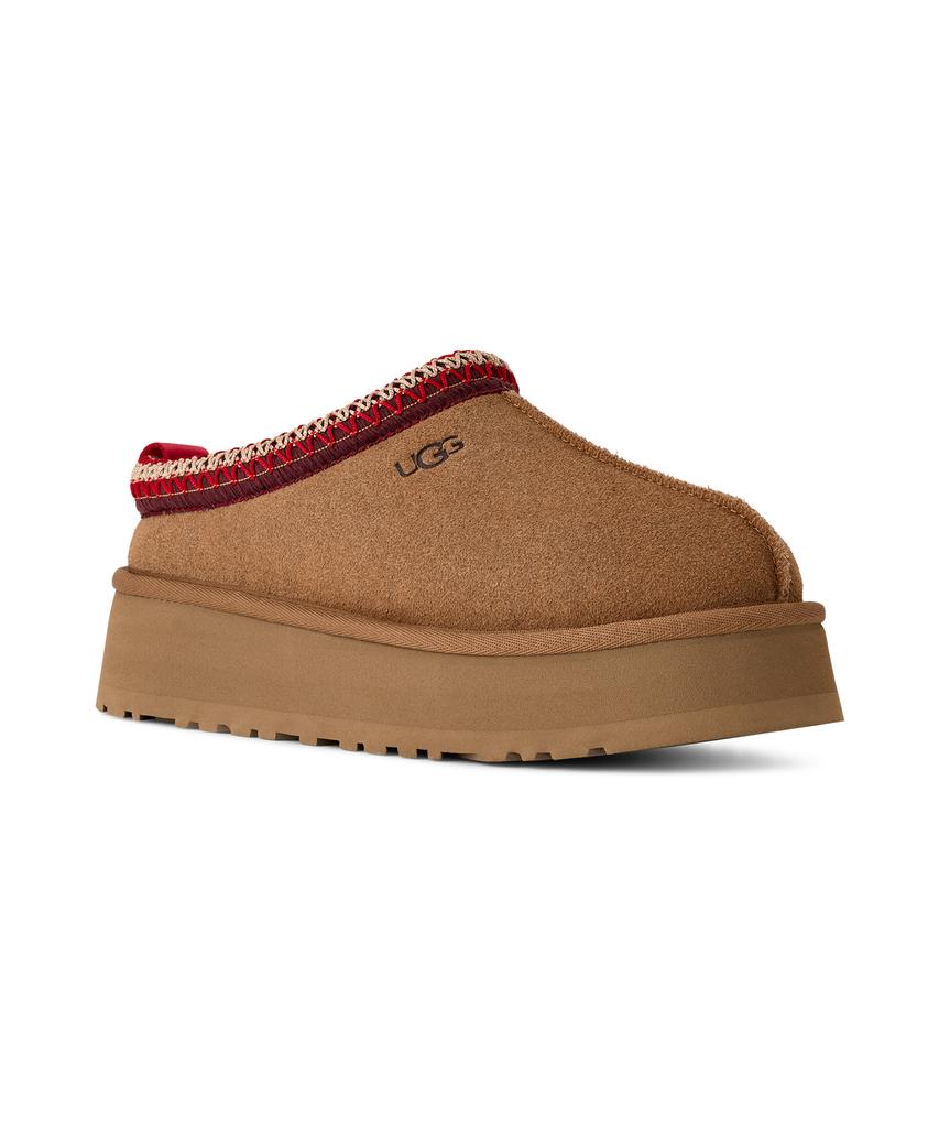 Ugg [Women] Stitch Collar Platform Slippers (Taz Ii) - Chestnut / 1174471-Che