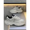 Летние новые дышащие сетчатые туфли на платформе в стиле dad shoes mbz