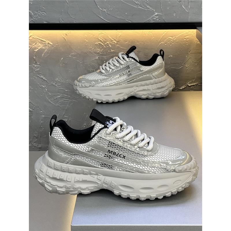 Летние новые дышащие сетчатые туфли на платформе в стиле dad shoes mbz