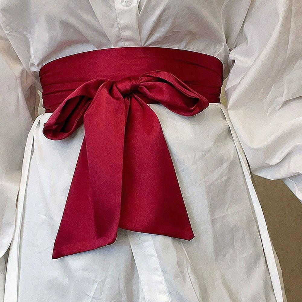 Декоративный бант корсет пояс широкий шнуровка ремень для юбок платья топа одежды