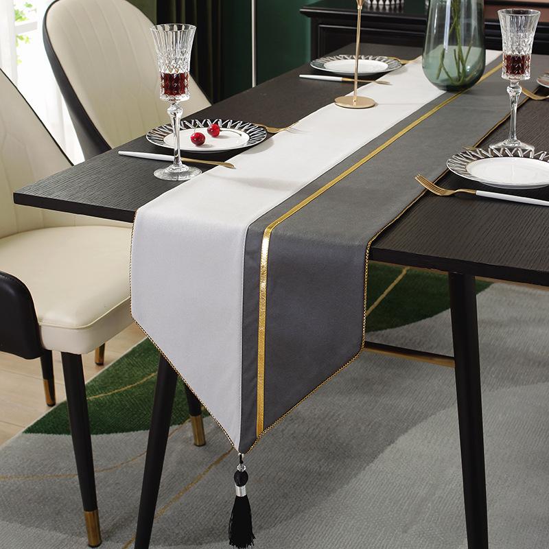 Новый современный роскошный настольный флаг, хит продаж, чайный флаг, настольный коврик, скандинавская минималистская модель, чайный столик, чайный коврик, макет ТВ-шкафа