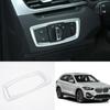 Для BMW X1 2016- F48 ABS Серебристая Накладка рамки переключателя управления фарами