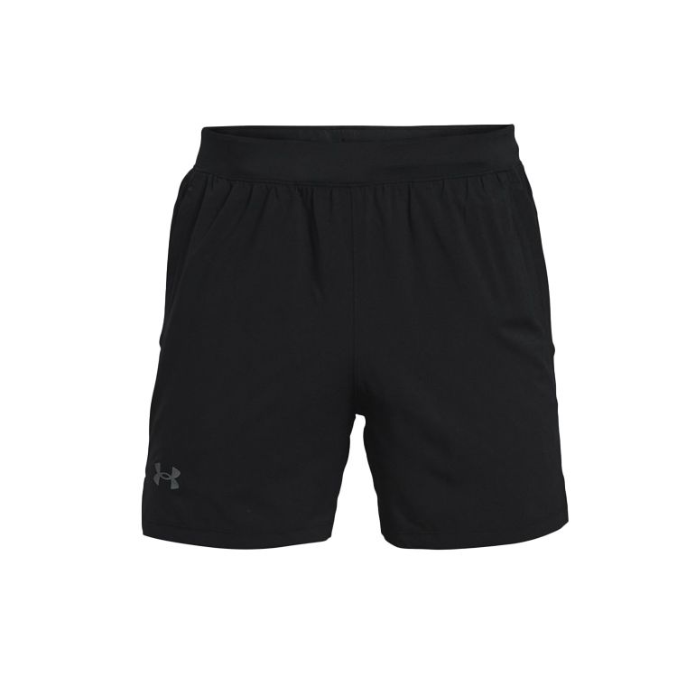 Under Armour Тканые облегающие шорты для бега и тренировок, мужские шорты, черные 1361492-001