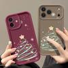 Christmas Tree Pattern Case For iPhone 17 Air 16e 16 15 14 Pro Max 13 17 Pro Max 17 Pro 17 Shockproof Soft TPU Silicone Phone Cover Funda