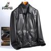 Futing Мужская куртка премиум-класса из натуральной коровьей кожи с масляной восковой пропиткой