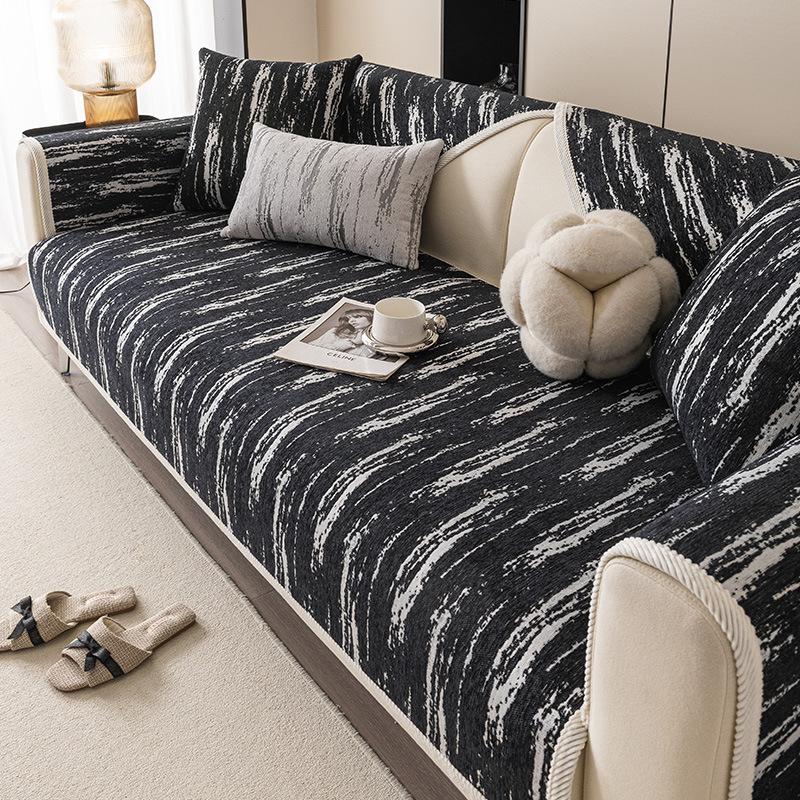 New Chenier Sofa Cushion High-Grade Four-Season Universal Seat Cushion, Non-Slip Sofa Cover, Seat Cushion Cover Cloth