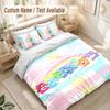 Care Bears Bedding Set, 1 Duvet Cover & 2 Pillowcases Soft Comfortable Bedroom Home Textile Decor