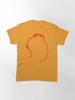 Depeche Mode Martin Gore profile white outline black background Classic T-Shirt
