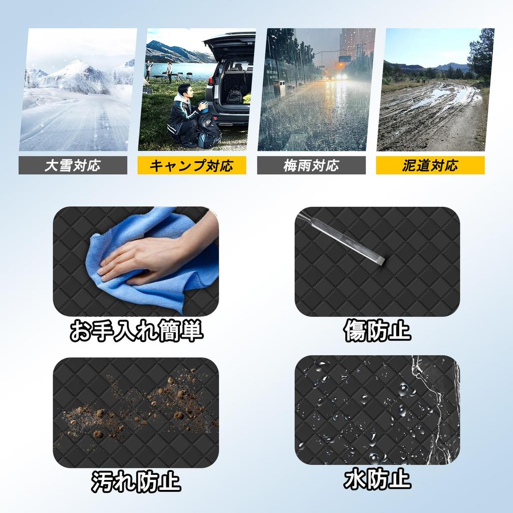 YORKNEIC Luggage Mat, Suzuki, Jimny, Jimny Sierra JB64W, JB74W, Current Since 2018, Backrest Cover,