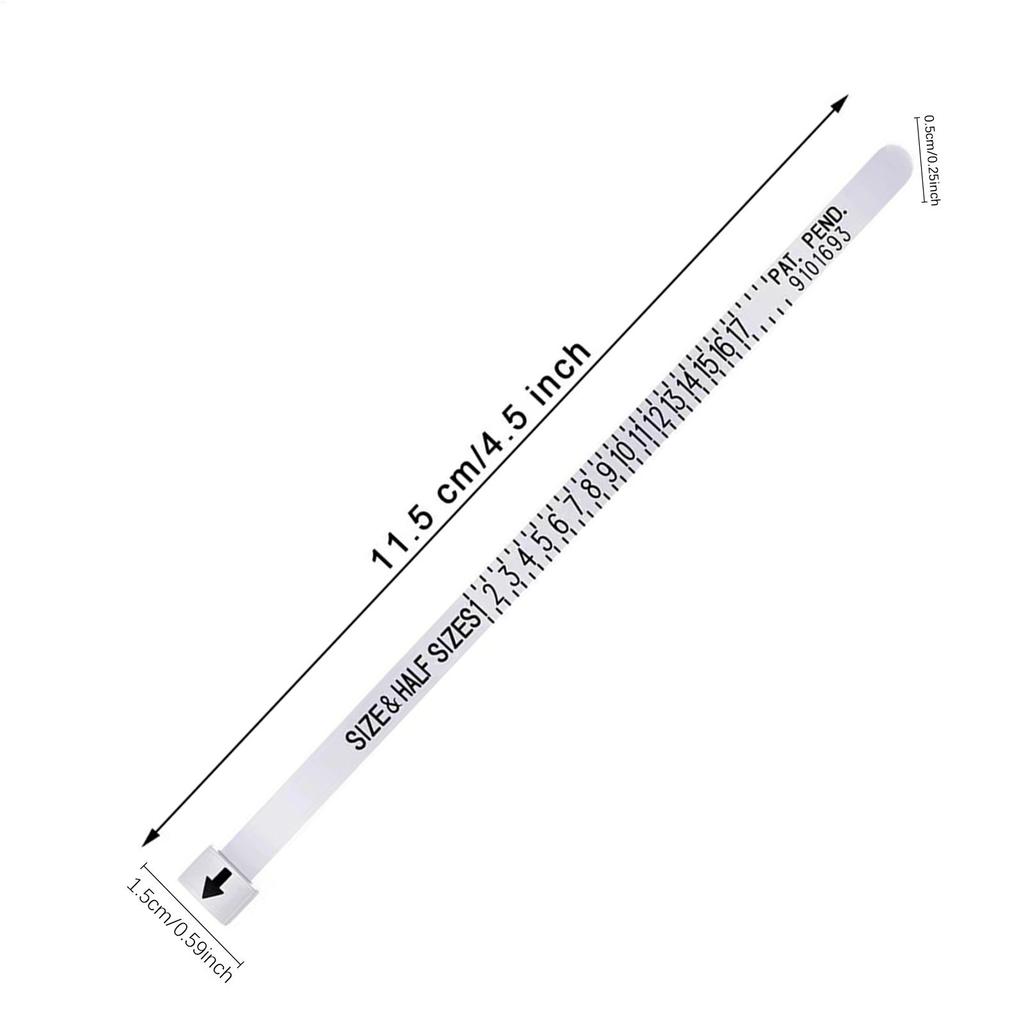 new Ring and Bracelet Sizer Measuring Tool Reusable Ring Size Guage for Fingers and Bangle Sizing Tool for Jewelry Measurement