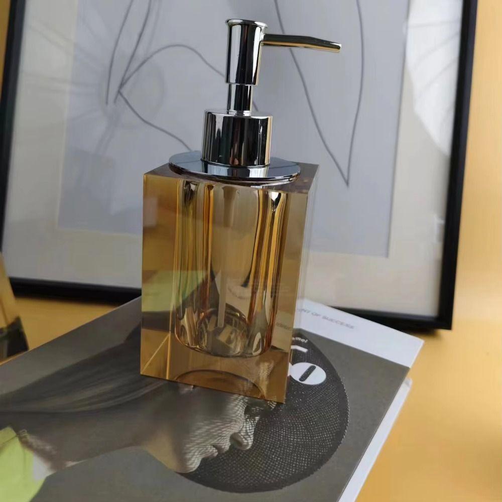 Прозрачный дозатор для дезинфицирующего средства для рук, нажимной тип, контейнер для жидкого мыла, современная банка для лосьона, для дома