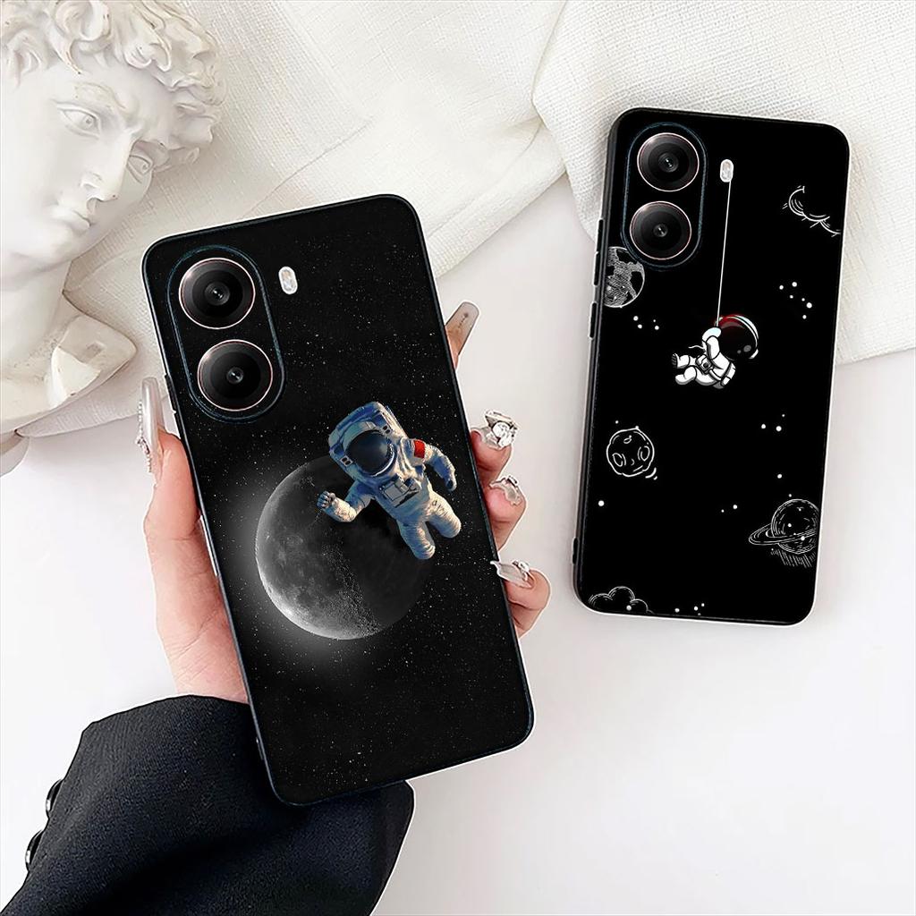 Чехол для телефона Motorola Moto Edge 70 60 Fusion NEO Pro G Stylus G56 G96 G52 G04 G05 20 с рисунком Галактика, Луна, Небо, Астронавт, Звезды