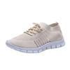 Spring and summer fly-woven mesh women's shoes breathable sports shoes deep-mouth lace-up muffin bottom casual running women's shoes