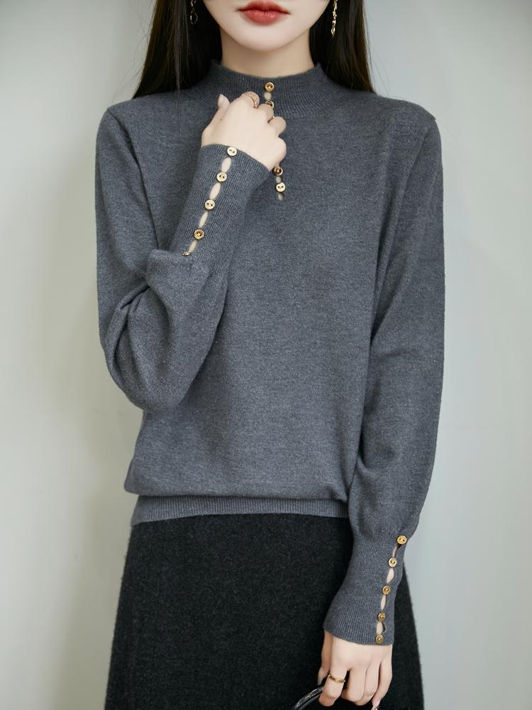 Женский кашемировый свитер Qinghe кашемир 50% шелк 50% шерсть осенне-зимний кашемировый пуловер мягкий и теплый