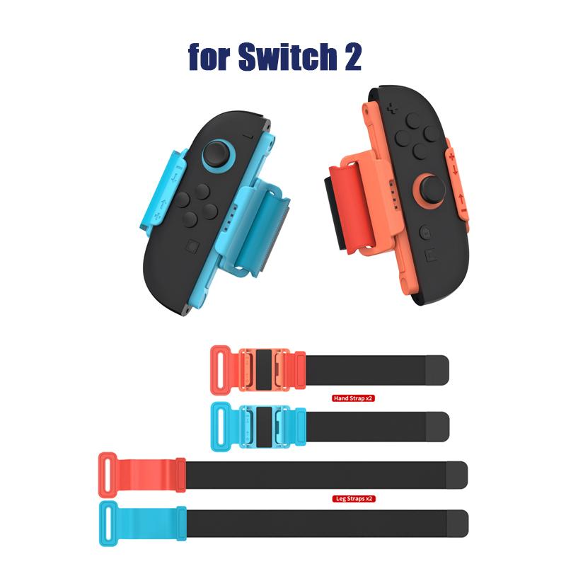Для Switch 2 Joy-Con ремешки на запястье ремешки на ногу левый правый контроллер джойстик геймпад регулируемый игровой браслет игровые аксессуары