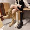Shoes Flat Heel Women 'S Boots Autumn Boots -Women Round Toe Luxury Designer Zipper Clogs Platform Rock Ladies  Over -The -Knee