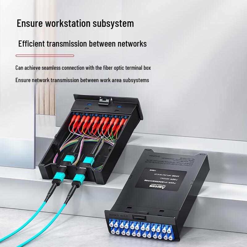 AMPCOM MPO Fiber Optic Patch Cable