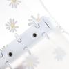 Mini Daisy Flower Diary Book 3-hole Rings Binder Loose-leaf Refill Notebook Cover Inner Pages