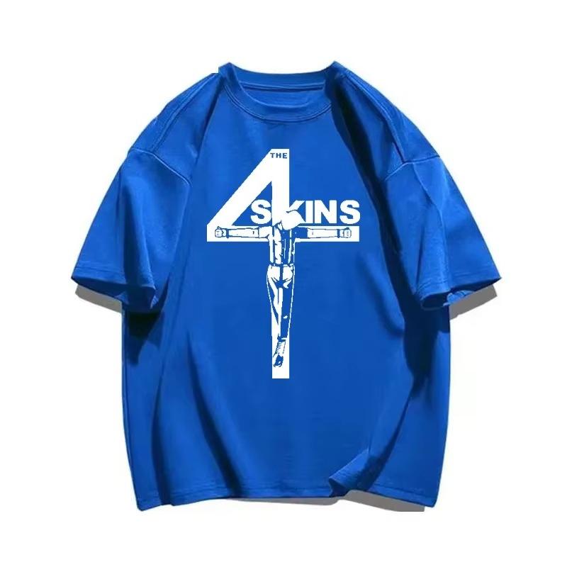 The 4 Skins Oi T Shirt Uk Punk Streetpunk 4Skins Male Tee Shirt Summer Top Man Brand Tee Fashion Streetwear Casual Clothing