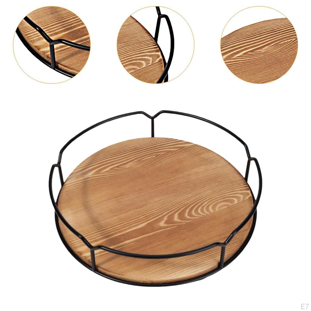 Поднос для хранения приправ, деревянный поворотный органайзер для кухонного стола