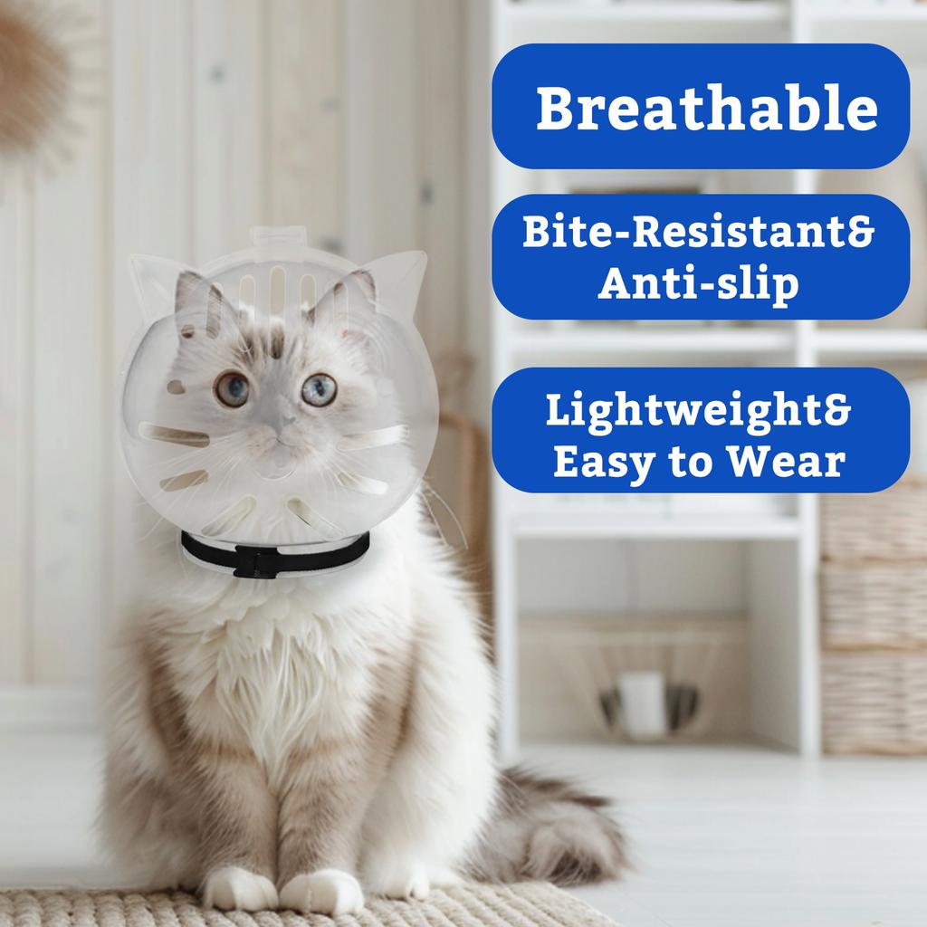 Cats Head Cover , Antis Bites, Fighting Ball Cover Cats Collar Antis Scratch Ring Pet Space Head Cover