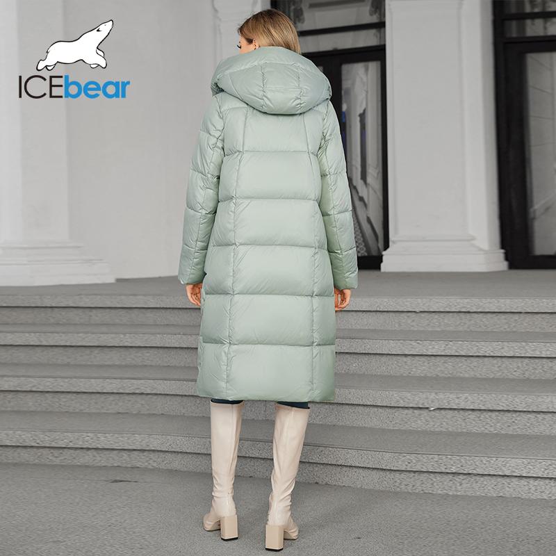 Женская теплая мягкая куртка-пуховик с большим карманом на молнии, женская утепленная куртка-парка