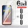 Для Poco M7 4G Глобальная Версия 6 в 1 Защитное Стекло для Камеры Pocophone Poko Little PocoM7 M 7 Защитная Пленка для Экрана Чехол
