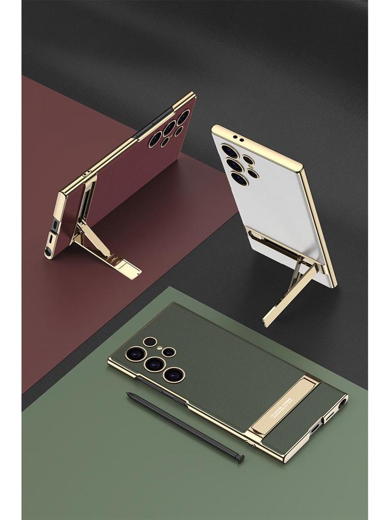 Чехол и держатель для телефона Samsung S24/S25 из ультра-гальванизированной кожи