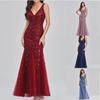 European & American Trendy Summer Sequin V-Neck Dresses - 6 Colors