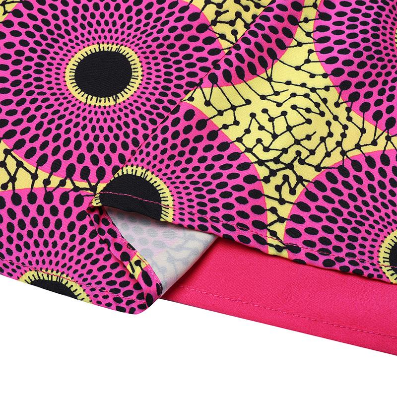 Женское повседневное свободное платье больших размеров с воротником-стойкой и длинными рукавами с принтом