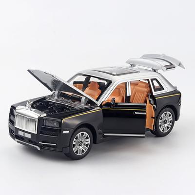 Масштаб 1/30 Rolls Cullinan, литая под давлением модель автомобиля, игрушечный автомобиль с откатным механизмом, звуком и светом для детей, коллекция подарков для мальчиков и девочек