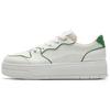 Jelly Shoes 2 Versatile Casual Breathable Lightweight Increased Height Low Top Skate Shoes Women Sneakers White Green 122528032-1