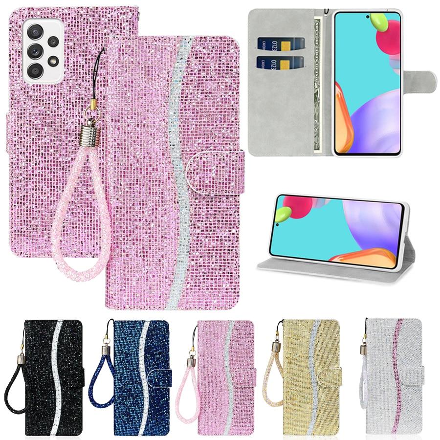 Кожаный чехол-кошелек для Samsung Galaxy A12 A13 A22 A32 A50 A51 A52 A53 A70 A71 A72 A73 S22 Ultra S22 Plus S21 FE S20 FE S10 Plus