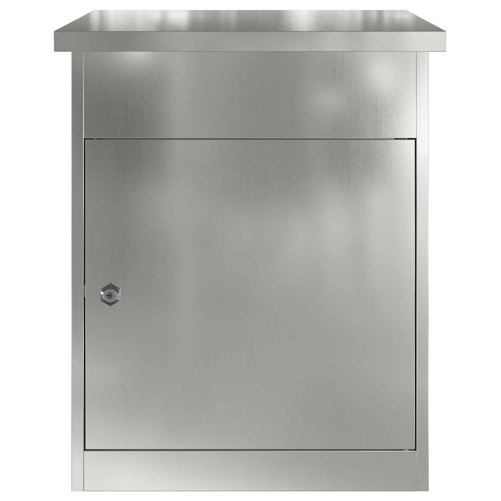 Parcel Drop Box Black 47.5 x 38 x 59 cm Galvanized Steel
