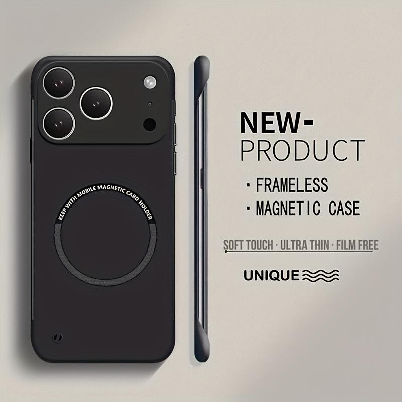 Ультратонкий магнитный безрамочный чехол для для For Iphone 17 Air 16 1 14 13 12 11 Pro Max X XR 7 8 Plus Матовая задняя крышка